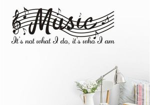 Music Wall Murals Wallpaper Staff Music Note Vinyl Wall Decal Quote Diy Art Mural Removable Wall Stickers Home Decor Classroom Piano Room Retro Wall Stickers Reusable Wall Decals