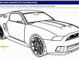 Mustang Car Coloring Pages ford Mustang Perspective Coloring Page