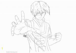 My Hero Academia Coloring Pages todoroki Boku No Hero Academia Coloring Pages todoroki Lineart by