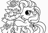 My Little Pony Christmas Coloring Pages My Little Pony with Christmas Tree