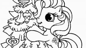 My Little Pony Christmas Coloring Pages My Little Pony with Christmas Tree