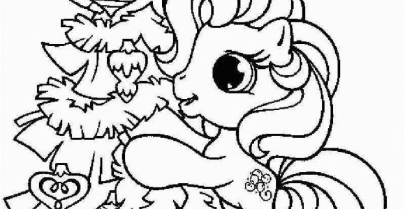 My Little Pony Christmas Coloring Pages My Little Pony with Christmas Tree