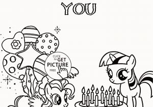 My Little Pony Happy Birthday Coloring Page My Little Pony Birthday Coloring Pages Luxury Cartoon Fish Outline