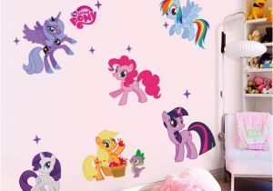 My Little Pony Wall Mural Factory Price Horse Poster 3d Cartoon Wall Stickers for Kids Rooms