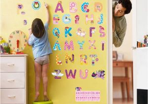 My Little Pony Wallpaper Mural My Little Horse Alphabet Lovely Letters Wall Stickers for Kids Rooms