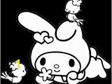 My Melody Coloring Pages Drawing Japanese Coloring Page Picture Drawing