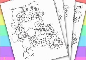 My Singing Monsters Printable Coloring Pages Digital Instant Download Printable Coloring Page This