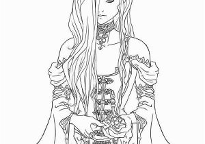 Mythical Coloring Pages for Adults Female Elf Coloring Pages