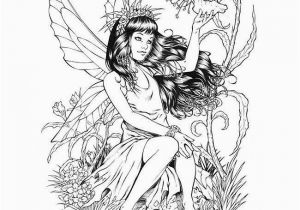 Mythical Creature Fairy Coloring Pages for Adults Coloring Pages Fairies for Adults Coloring Home