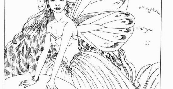 Mythical Creature Fairy Coloring Pages for Adults Fairy Myth Mythical Mystical Legend Elf Fairy Fae Wings