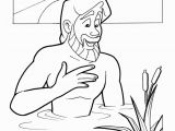 Naaman In the Bible Coloring Pages Naaman Healed Coloring Page