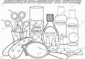 Nail Polish Coloring Page Beauty Salon Coloring Pages