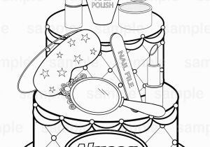 Nail Polish Coloring Page Best Nail Salon Coloring Pages Spa themed Download and Print for