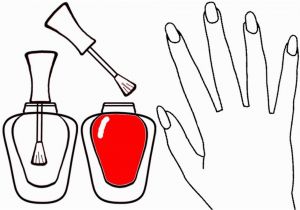 Nail Polish Coloring Page Fundamentals Nail Salon Coloring Pages Art for Girls Polish Colorful