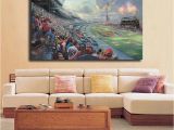 Nascar Wall Murals Großhandel Nascar Thunder Von Thomas Kinkade Hd Leinwand Poster