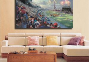 Nascar Wall Murals Großhandel Nascar Thunder Von Thomas Kinkade Hd Leinwand Poster