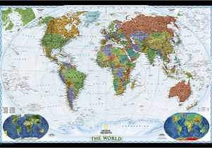 National Geographic World Map Wall Mural Craenen National Geographic Flat Maps