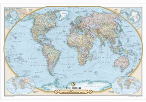 National Geographic World Map Wall Mural Ngs 125th Anniversary World Map Paper