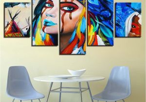 Native American Indian Wall Murals 2019 Canvas Wall Art Hd Prints Paintings Indians Feathers American