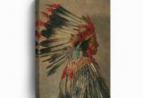 Native American Indian Wall Murals Indian Art Very Old Native American Chief Canvas Print Indian