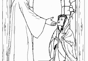 Nativity Coloring Page Lds Mary and the Angel