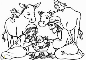 Nativity Scene Coloring Pages Printable Free Free Printable Nativity Coloring Pages for Kids Best