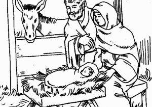 Nativity Scene Coloring Pages Printable Free Printable Nativity Stable Template