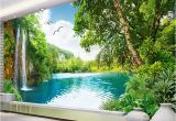 Nature 3d Wall Murals Mural Wallpaper Waterfall Nature Landscape