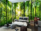 Nature Bedroom Wall Murals Doe Het Zelf Behang Gereedschap Access Green Shades