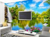 Nature Scene Wall Murals Beibehang 3d Wallpaper Murals On the Wall Hd Wallpaper Waterfall