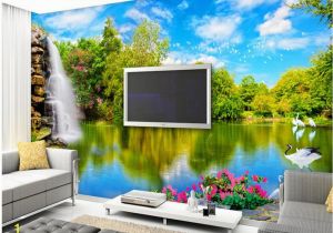 Nature Scene Wall Murals Beibehang 3d Wallpaper Murals On the Wall Hd Wallpaper Waterfall