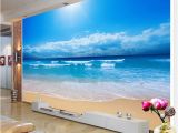 Nature Wall Mural Paintings Custom 3d Wallpaper Sea View Wall Painting Living Room sofa