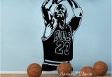 Nba Wall Murals Chicago Bulls Michael Jordan Wall Sticker Living Room Nba Basketball