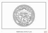 Nebraska Flag Coloring Page Flag Of Nebraska Coloring Page