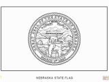 Nebraska Flag Coloring Page Flag Of Nebraska Coloring Page