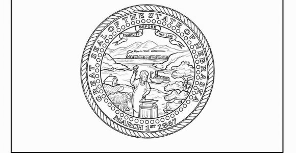 Nebraska Flag Coloring Page Flag Of Nebraska Coloring Page