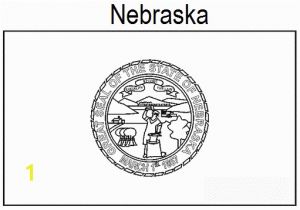 Nebraska Flag Coloring Page Geography Blog Nebraska State Flag Coloring Page