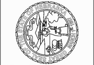 Nebraska Flag Coloring Page Nebraska Facts for Children