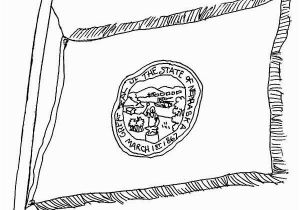 Nebraska Flag Coloring Page Nebraska State Flag Coloring Page