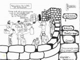 Nehemiah Builds the Wall Coloring Page Nehemiah Builds the Wall Coloring Page