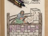 Nehemiah Builds the Wall Coloring Page Nehemiah Coloring Page – Children S Ministry Deals