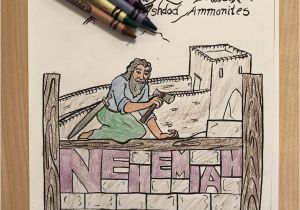 Nehemiah Builds the Wall Coloring Page Nehemiah Coloring Page – Children S Ministry Deals