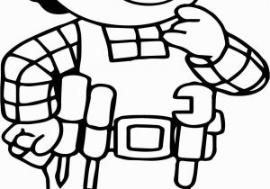 New Bob the Builder Coloring Pages Nice Bob the Builder Think Coloring Page