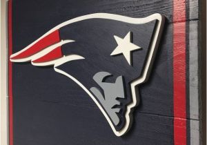 New England Patriots Wall Mural 3d New England Patriots Wooden Flag