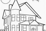 New House Coloring Pages Printable Haunted House Coloring Pages