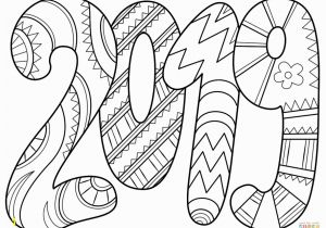 New Year S Eve Coloring Pages Free Printable 2019 Coloring Page