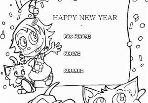 New Years Eve Coloring Pages Printable Kids Happy New Year Greeting Cards Coloring Page