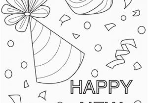 New Years Eve Coloring Pages Printable New Year Confetti Coloring Page