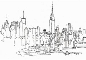 New York City Skyline Coloring Pages Pin On Nyc