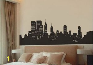 New York City Skyline Wall Mural New York Skyline Wall Decal 39 In X 15 In $32
